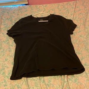 black v-neck
